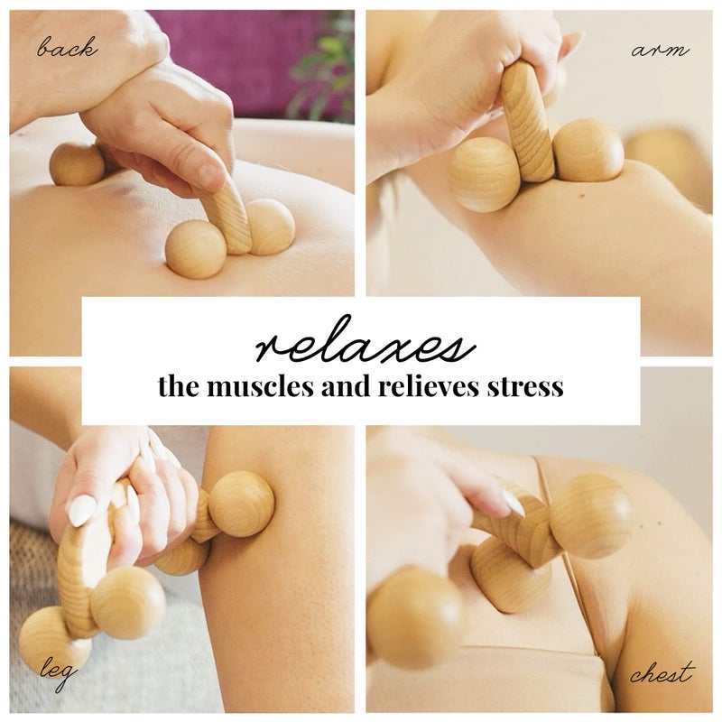 tuuli Accessories â€“ Back Massager with Smooth Ball Rollers, Multi-Functional Back Roller, Neck Massager, Eases Muscle Tension and Supports Skin Health, Muscle Roller 7 x 3 inches - Image 5